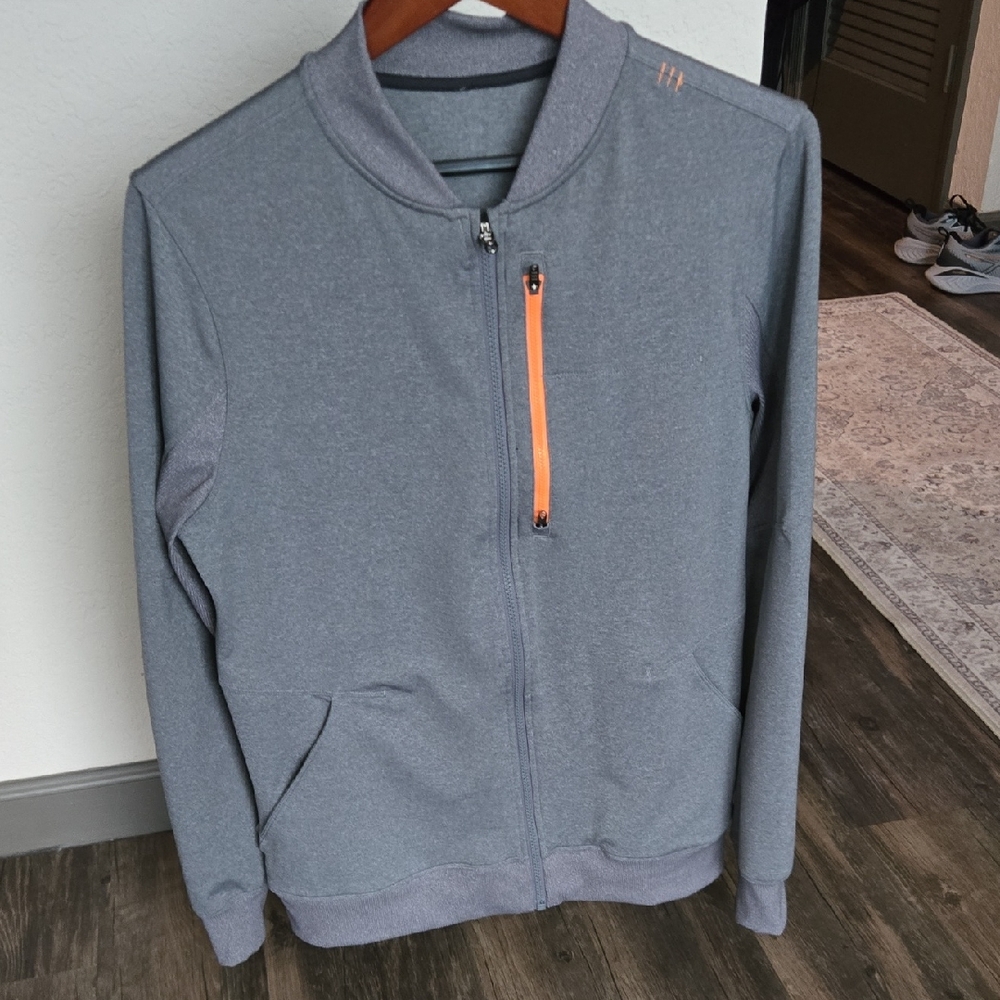 Lululemon Men's Slate Gray Six Pack Jacket Medium EUC
